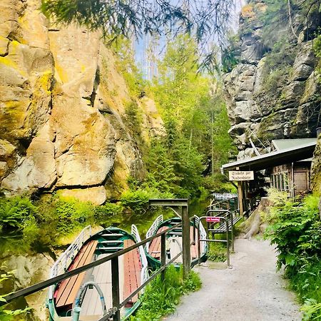Ferienhaus Winterbergblick, Saechsische Schweiz Гінтергермсдорф Екстер'єр фото
