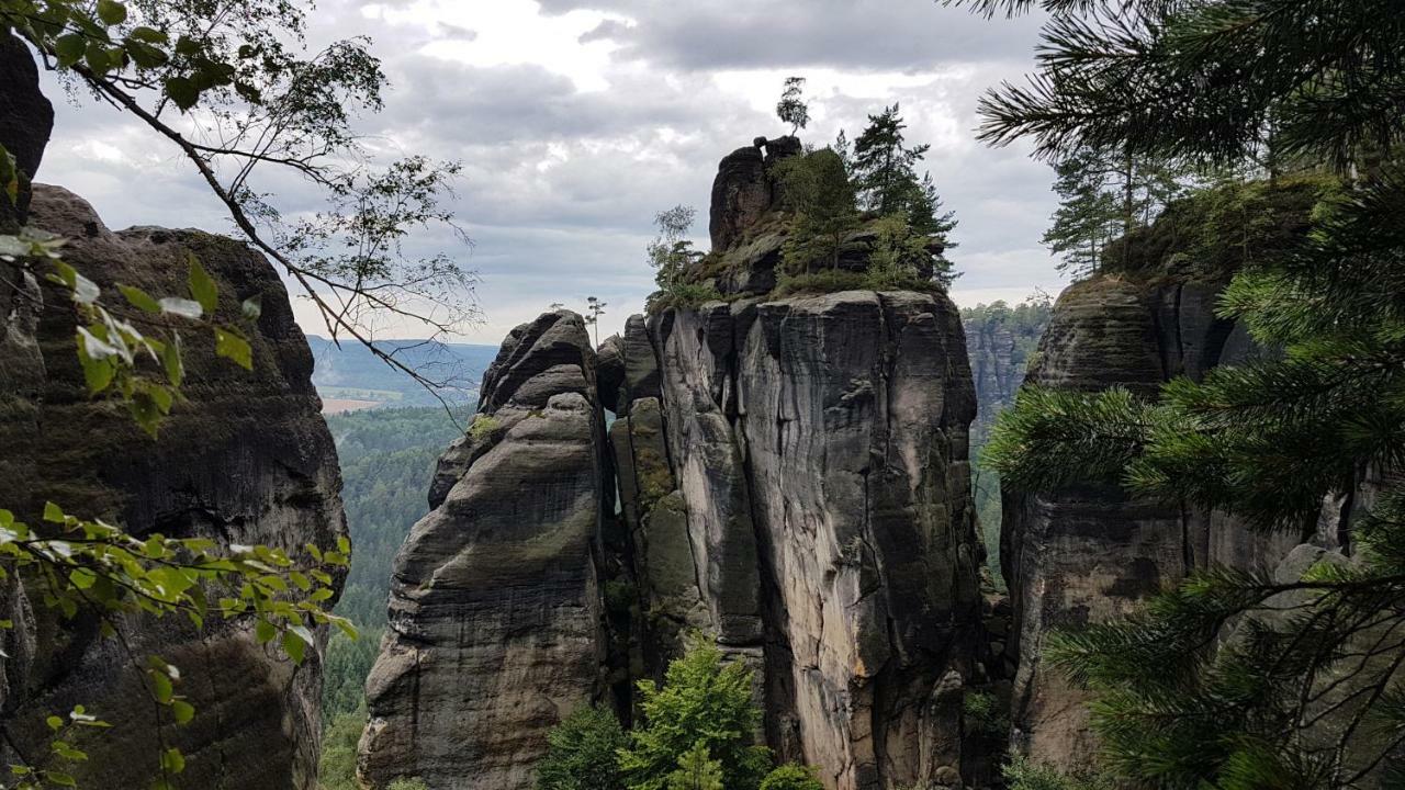 Ferienhaus Winterbergblick, Saechsische Schweiz Гінтергермсдорф Екстер'єр фото